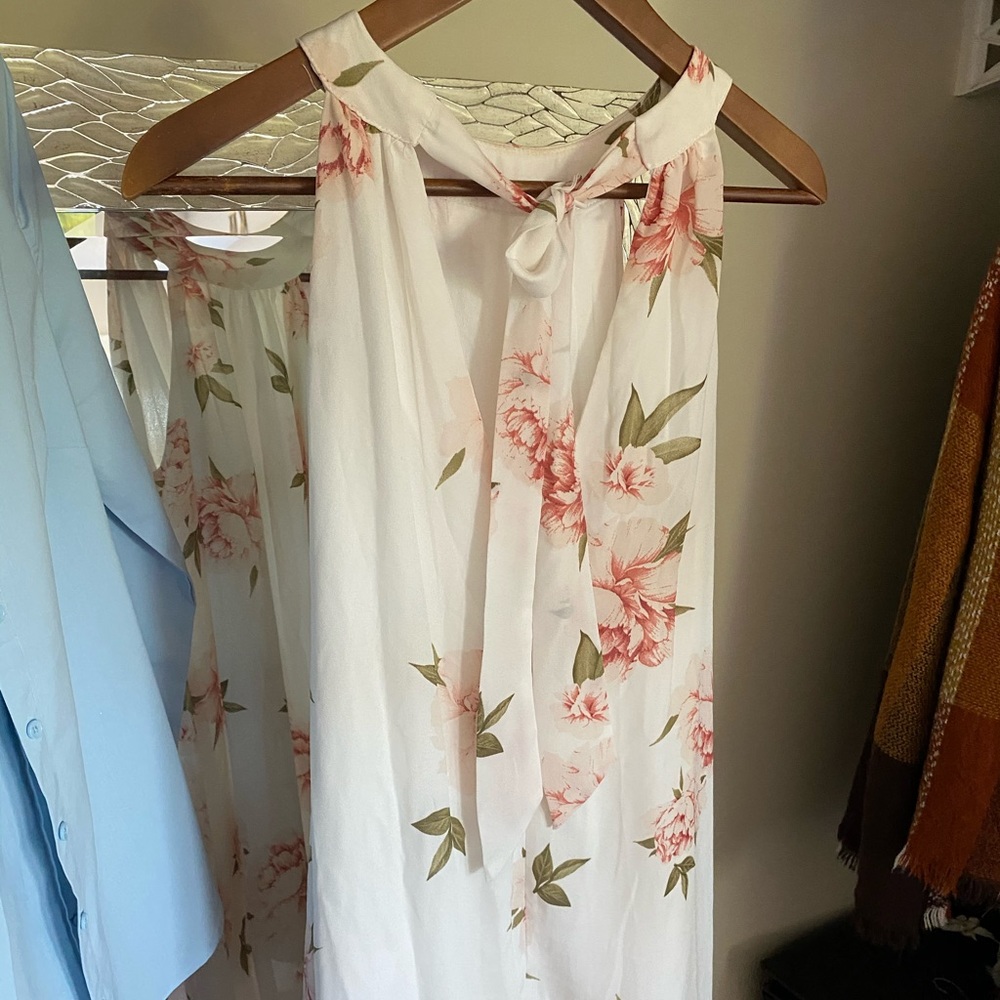 SOLD Backless Floral Dress